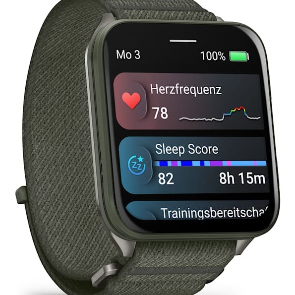 Smartwatch Venu X1 Moss with Titanium Caseback and Moss ComfortFit Nylon Band 
