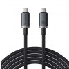 CABLU alimentare si date Baseus Crystal Shine, Fast Charging Data Cable pt. smartphone, thunderbolt, USB3.2 Type-C la USB3.2 Type-C 100W, video 4K@60Hz 1.5m, braided, negru 