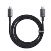 CABLU alimentare si date Baseus Crystal Shine, Fast Charging Data Cable pt. smartphone, thunderbolt, USB3.2 Type-C la USB3.2 Type-C 100W, video 4K@60Hz 1.5m, braided, negru 