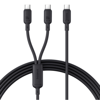 CABLU alimentare si date Baseus Pudding, Fast Charging Data Cable pt. smartphone, USB Type-C la USB Type-C 100W, 1.5m, negru 