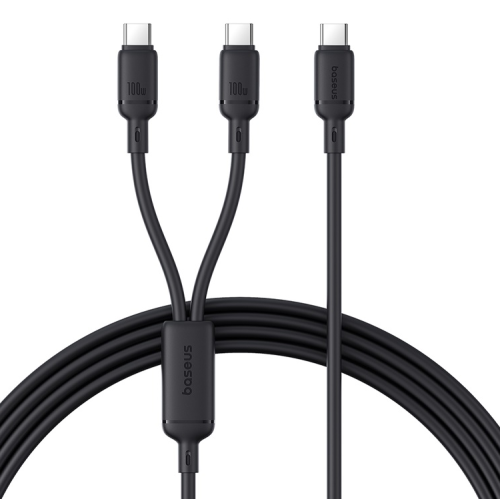 CABLU alimentare si date Baseus Pudding, Fast Charging Data Cable pt. smartphone, USB Type-C la USB Type-C 100W, 1.5m, negru 