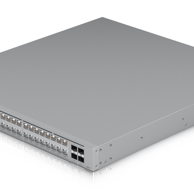 Ubiquiti Layer 3 Etherlighting USW-Pro-XG-48-PoE-EU  (32) 10 GbE, (16) 2.5 GbE PoE, and (4) 25G SFP28 ports 