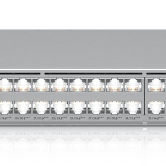 Ubiquiti Layer 3 Etherlighting USW-Pro-XG-48-PoE-EU  (32) 10 GbE, (16) 2.5 GbE PoE, and (4) 25G SFP28 ports 