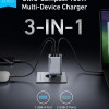 Alimentator retea Anker, Prime GaN, 100W, power delivery, power IQ, 2 x USB-C, 1 x USB-A, gri, 
