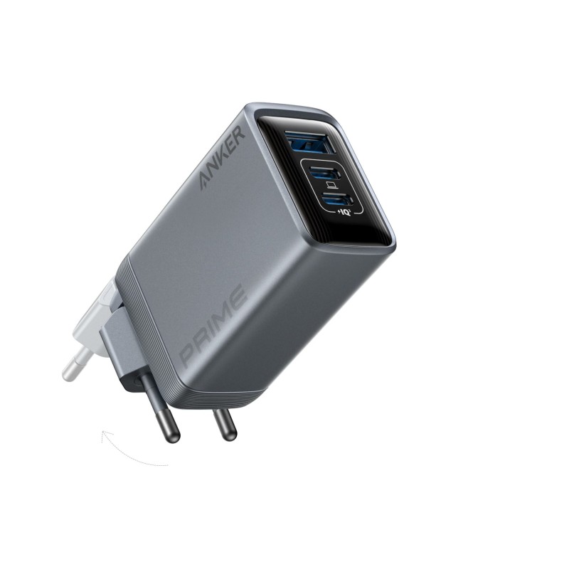 Alimentator retea Anker, Prime GaN, 100W, power delivery, power IQ, 2 x USB-C, 1 x USB-A, gri, 
