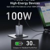 Alimentator retea Anker, Prime GaN, 100W, power delivery, power IQ, 2 x USB-C, 1 x USB-A, gri, 