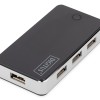 Digitus 7-Port USB 2.0 Hub Active/bk 