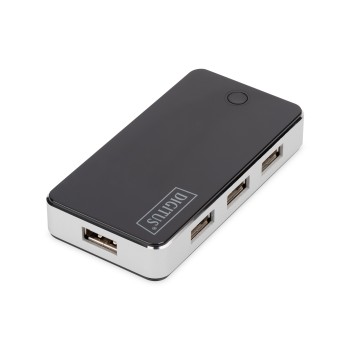 Digitus 7-Port USB 2.0 Hub Active/bk 