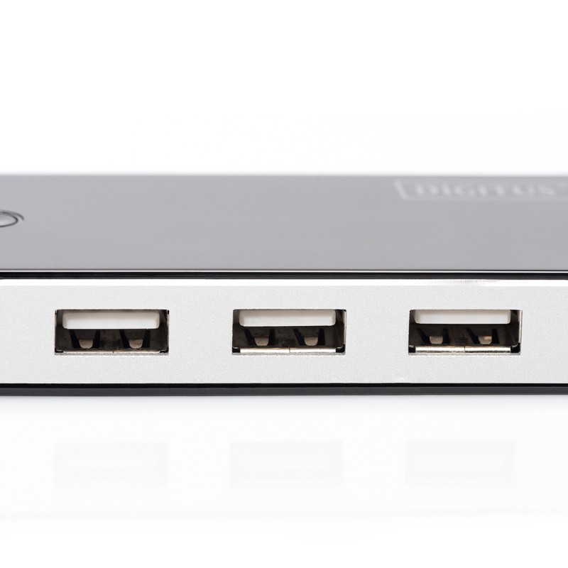 Digitus 7-Port USB 2.0 Hub Active/bk 