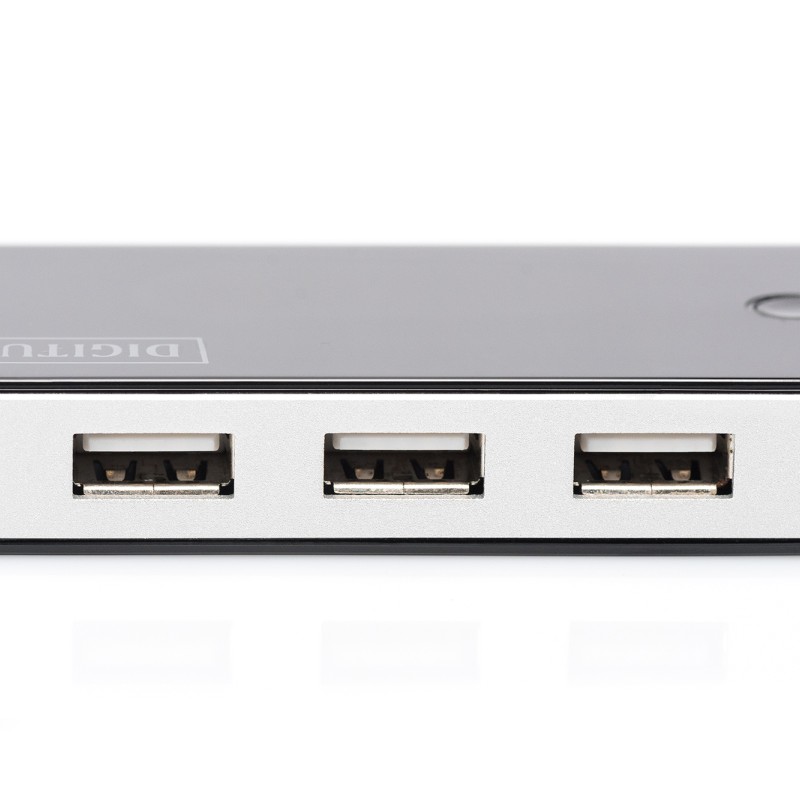 Digitus 7-Port USB 2.0 Hub Active/bk 