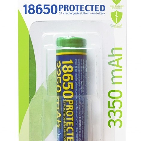 ACUMULATOR GEMBIRD  18650, 3.7V NiMH  3350mAh, 1 buc., dedicate pt. lanterne si creion optic, 