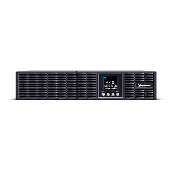 UPS CYBER POWER Online dubla conversie cu sin. pura, cu management, Rack 2U, LCD, 1000VA/900W, 8x IEC, baterie 2x 12V/9Ah, incarcare pana la 4h, USB, 2x RJ45, RS232, slot SNMP, APFC, LCD col, EPO, tehn. GreenP, 