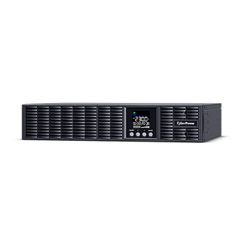 UPS CYBER POWER Online dubla conversie cu sin. pura, cu management, Rack 2U, LCD, 2000VA/1800W, 8x IEC, baterie 4x 12V/9Ah, incarcare pana la 4h, USB, 2x RJ45, RS232, slot SNMP, APFC, LCD col, EPO, tehn. GreenP, 