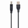 CABLU USB GEMBIRD pt. imprimanta, USB 2.0 (T) la USB 2.0 Type-B (T), 1.8m, conectori auriti, black, 