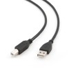 CABLU USB GEMBIRD pt. imprimanta, USB 2.0 (T) la USB 2.0 Type-B (T), 1.8m, conectori auriti, black, 