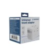 ADAPTOR GEMBIRD, universal, conectori: US/UK/EU/AU, 2x USB Type-C PD 70W, 2x USB-A 15W, siguranta 10A, max. 2500W, alb, 