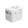ADAPTOR GEMBIRD, universal, conectori: US/UK/EU/AU, 2x USB Type-C PD 70W, 2x USB-A 15W, siguranta 10A, max. 2500W, alb, 