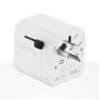 ADAPTOR GEMBIRD, universal, EU la conectori: US/UK/CN/AU, cu impamantare, 1x Schuko, 2x USB-A 12W, siguranta 10A, max. 2500W, alb, 