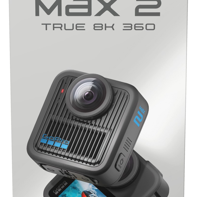Camera de actiune GoPro MAX 2, 8K30, 29MP, Wi-Fi6GP-Log, Waterproof 5m 