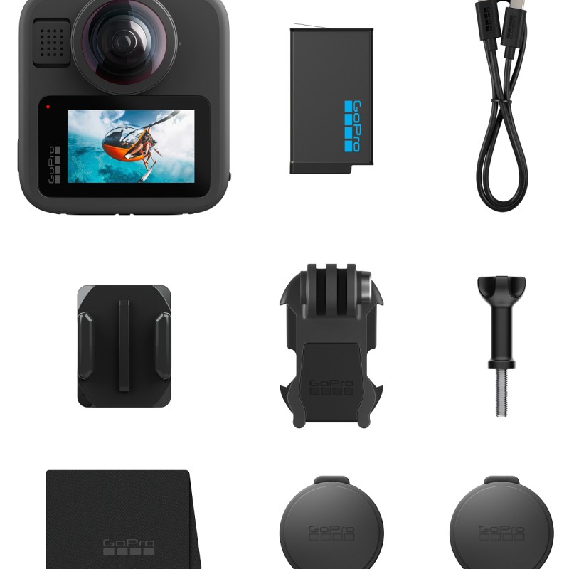 Camera de actiune GoPro MAX 2, 8K30, 29MP, Wi-Fi6GP-Log, Waterproof 5m 