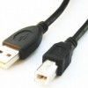 CABLU USB GEMBIRD pt. imprimanta, USB 2.0 (T) la USB 2.0 Type-B (T), 3m, conectori auriti, negru, 