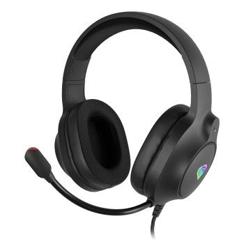 Casti cu fir Genesis Neon 213 RGB negru 