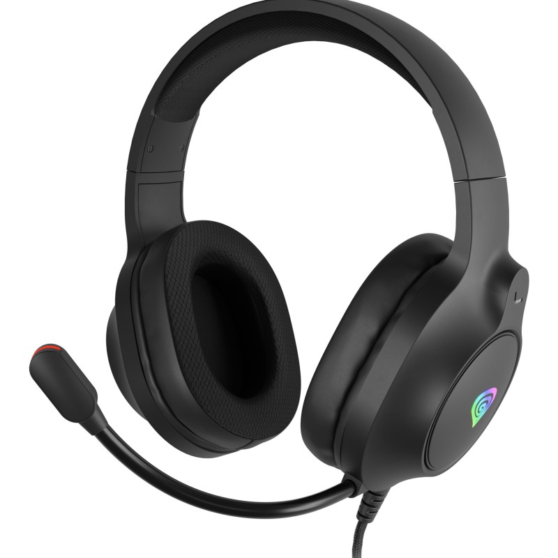 Casti cu fir Genesis Neon 213 RGB negru 