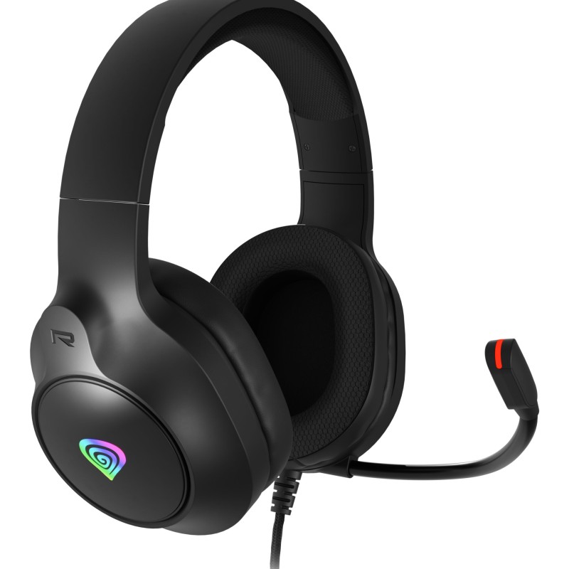Casti cu fir Genesis Neon 213 RGB negru 