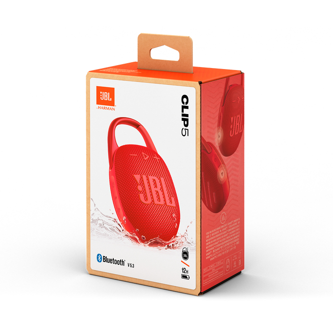 Boxa portabila Clip 5 7 W RMS Bluetooth 5.3 Rosu 