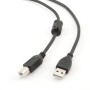 CABLU USB GEMBIRD pt. imprimanta, USB 2.0 (T) la USB 2.0 Type-B (T), 4.5m, premium, conectori auriti, black, 