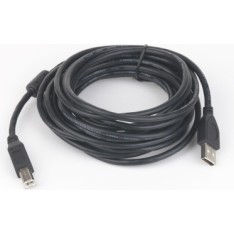 CABLU USB GEMBIRD pt. imprimanta, USB 2.0 (T) la USB 2.0 Type-B (T), 4.5m, conectori auriti, negru, 