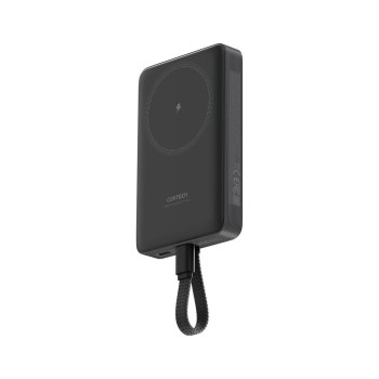 POWER BANK Cuktech Magnetic, 10000mAh, 20W, cablu integrat USB Type-C, gri 