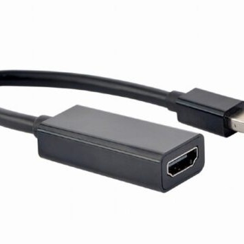 ADAPTOR video SPACER, Mini-DisplayPort (T) la HDMI (M), rezolutie maxima 4K (3840 x 2160) la 30Hz, 0.15m, black,
