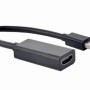 ADAPTOR video SPACER, Mini-DisplayPort (T) la HDMI (M), rezolutie maxima 4K (3840 x 2160) la 30Hz, 0.15m, black,