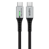 CABLU alimentare si date LOGILINK, pt. smartphone, USB 3.2, USB Gen Type-C (T) la USB Type-C (T), 1m, PD 100W, 4K, LED, 3 x ecranat, 20Gbps, metal, , negru&gri, 