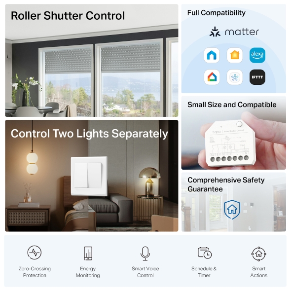 MODUL INTELIGENT de control TP-Link, compatibila Matter, necesar pentru automatizari, bluetooth 
