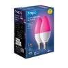 BEC LED wireless TP-LINK, 470lm, 40W, E14, intens reglabila, ctr prin smartph.cu apl.Tapo, ajustare auto a luminii in fct. de mom zilei- diferite culori 