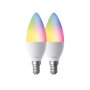 BEC LED wireless TP-LINK, 470lm, 40W, E14, intens reglabila, ctr prin smartph.cu apl.Tapo, ajustare auto a luminii in fct. de mom zilei- diferite culori 