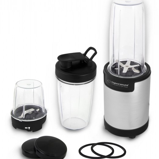 Blender Esperanza Nutri Bomb EKM030 9 in 1 900W Argintiu 