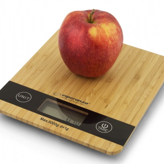 Cantar de bucatarie Esperanza Bamboo EKS005 max. 5kg Maro 