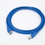 CABLU USB GEMBIRD prelungitor, USB 3.0 (T) la USB 3.0 (M), 1.8m, conectori auriti, albastru 