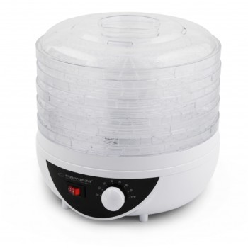 Deshidrator pentru alimente Esperanza Chanterelles EKD002 250W 5 tavi Alb 