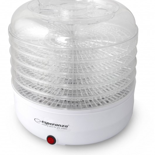 Deshidrator pentru alimente Esperanza Chapignons EKD001 125W 5 tavi Alb 