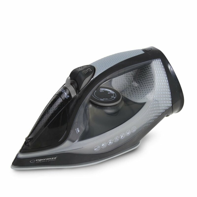 Fier de calcat Esperanza Satin EHI011 fara fir 2600W ceramica Negru 