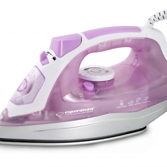 Fier de calcat Esperanza Tulle EHI004 ceramic 2400W Alb/Roz 
