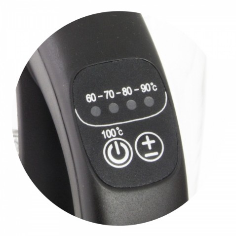 Fierbator electric Esperanza Loire EKK027 2200W 1.7l selector 5 trepte temperatura Negru 