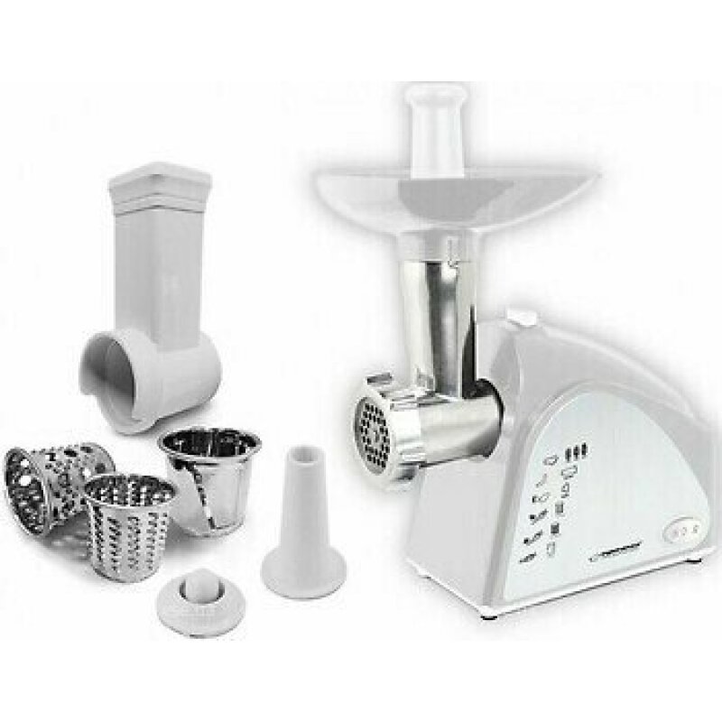 Masina de tocat carne Esperanza Rissole EKM034 functie razatoare 2200W Alb/Gri 