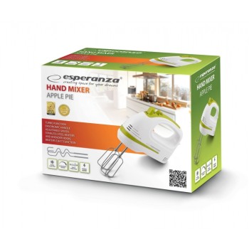 Mixer de mana Esperanza Apple EKM011 400W Alb/Verde 