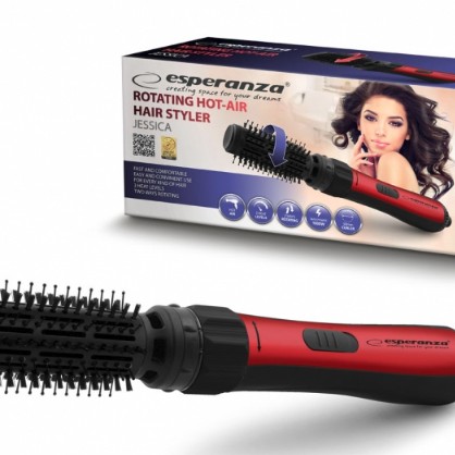 Perie de par rotativa Esperanza Jessica EBL008 50mm 1000W Negru 