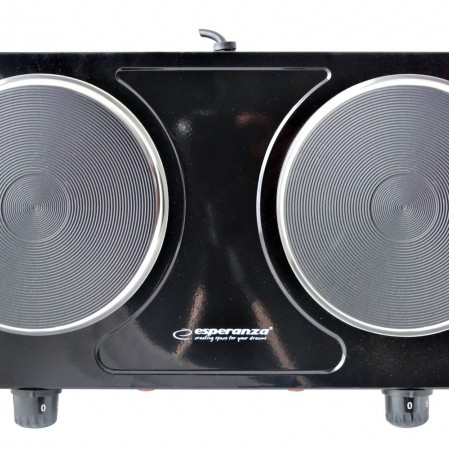 Plita electrica Esperanza Cotopaxi EKH010K 2000W 2x15.5cmNegru 
